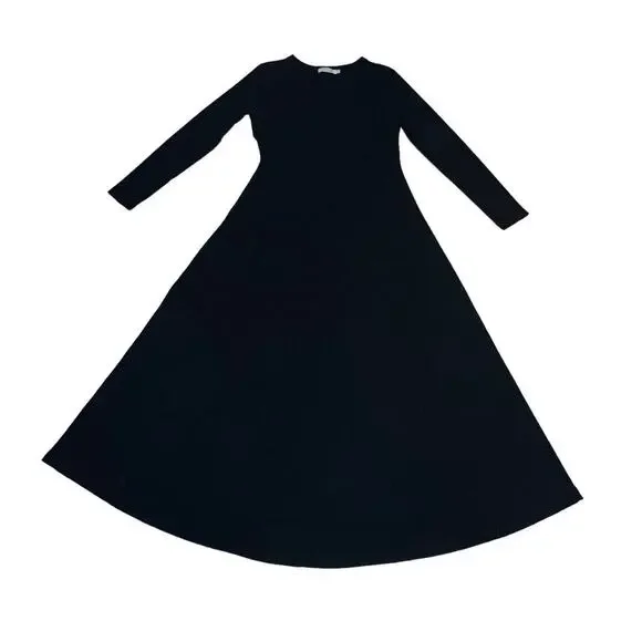 Christy Dawn Bowie Maxi Dress Noir Black Long Sleeve Women Large - Picture 2 of 8